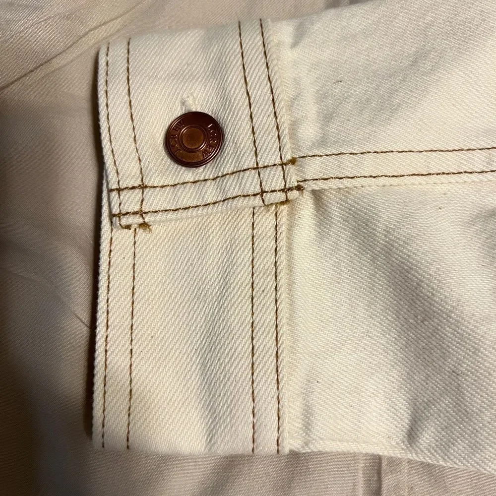 J. Crew Cream Long Sleeve Shirt Dress